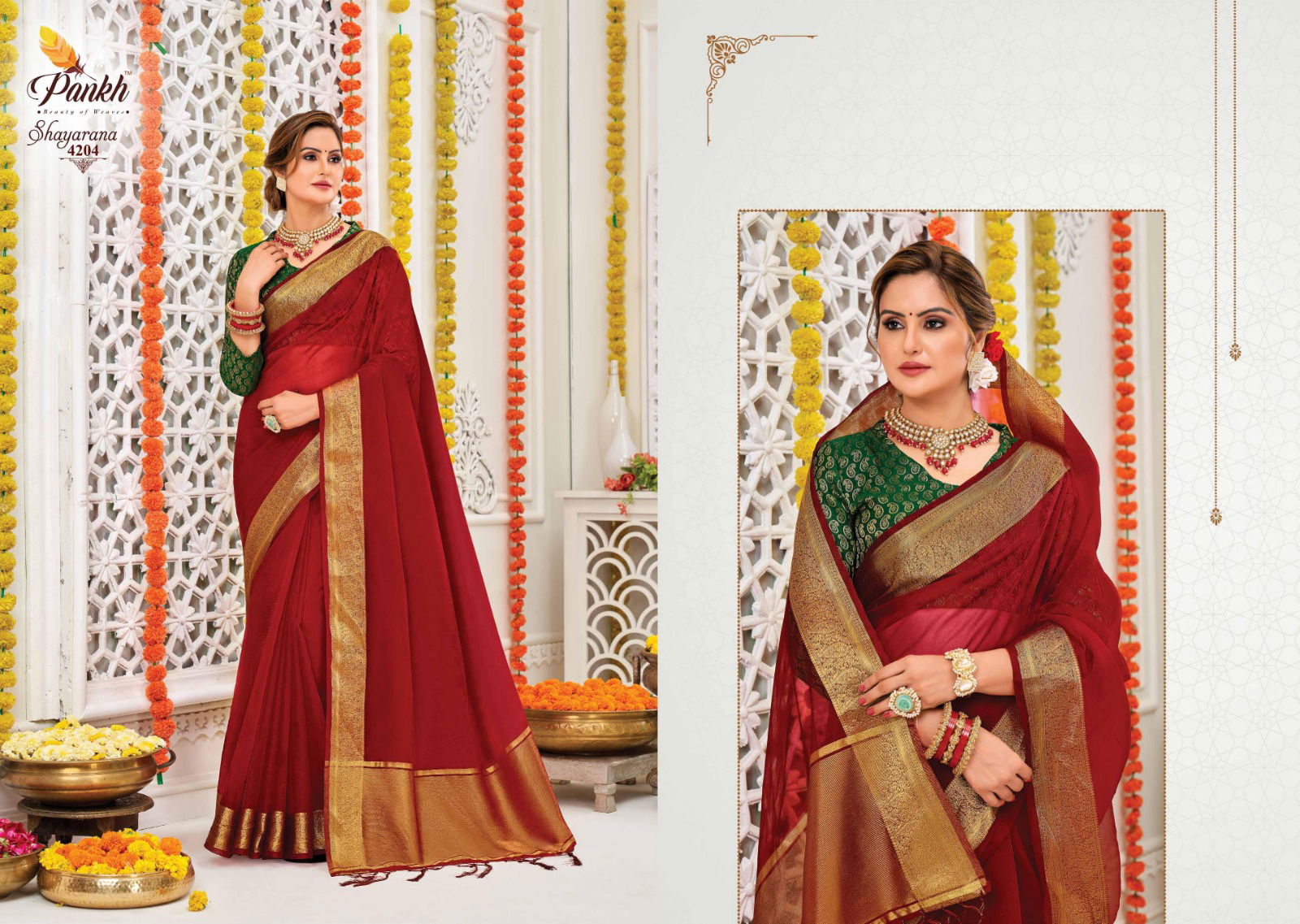 Pankh Shayarana Vol 1 Festive Wear Wholesale Designer Saree Catalog